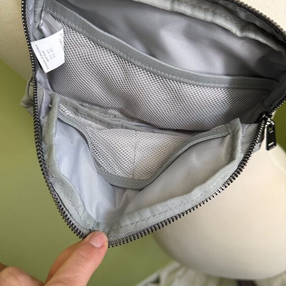 Gray Minimalist Belt Bag Crossbody Sling Fanny Pack - Picture 3 of 4